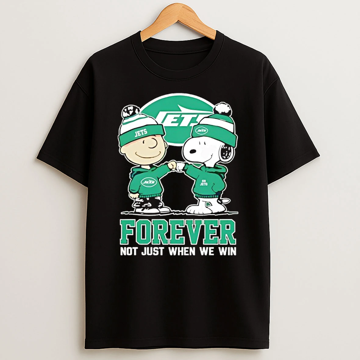 New York Jets X Charlie Brown Vs Snoopy Forever Not Just When We Win T Shirt
