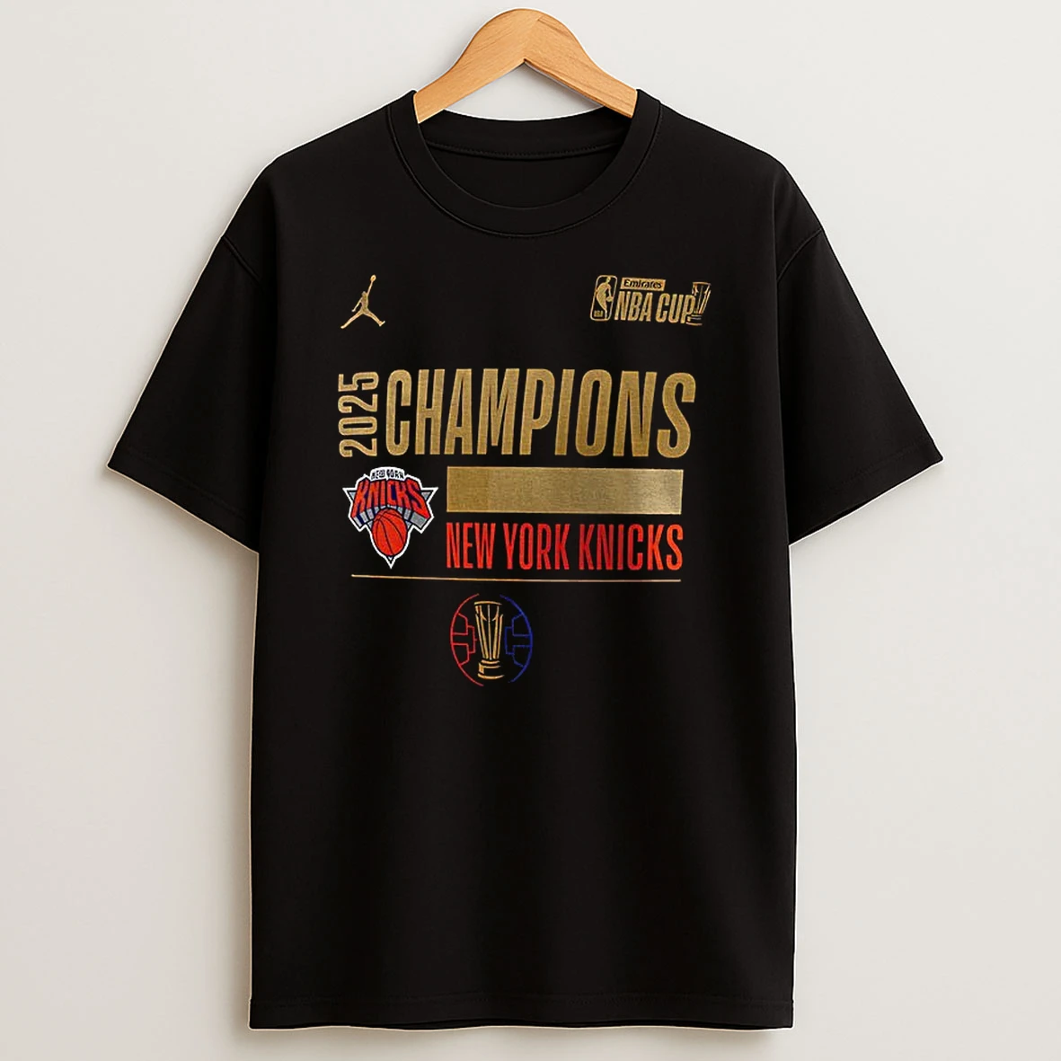 New York Knicks 2025 Nba Cup Champions T Shirt