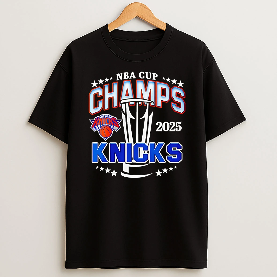 New York Knicks 2025 Nba Cup Champions Classic T Shirt