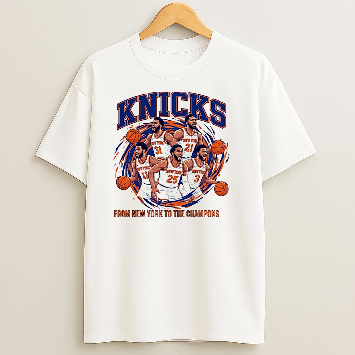 New York Knicks 2025 Nba Cup Champions From Ny To The Champions T Shirt