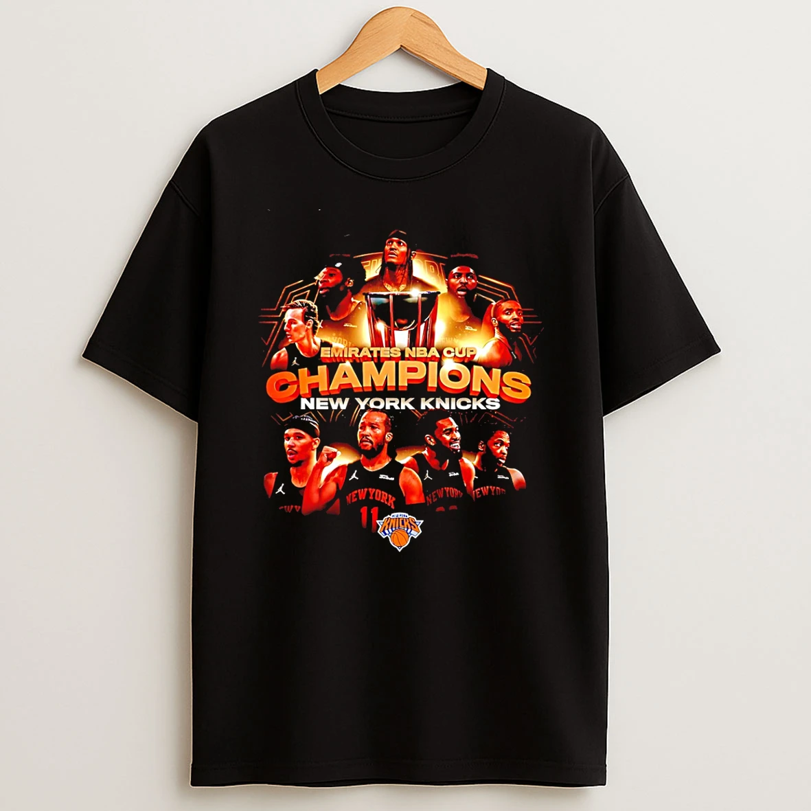 New York Knicks 2025 Nba Cup Champions Vintage T Shirt