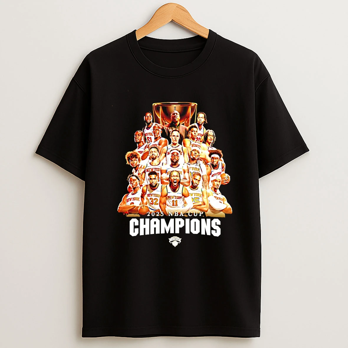 New York Knicks 2025 Nba Cup Champions Trophy T Shirt