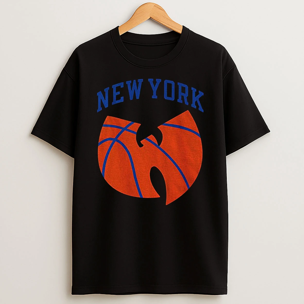 New York Knicks Basketball Wu Tang Parody Logo Nba 2025 T Shirt