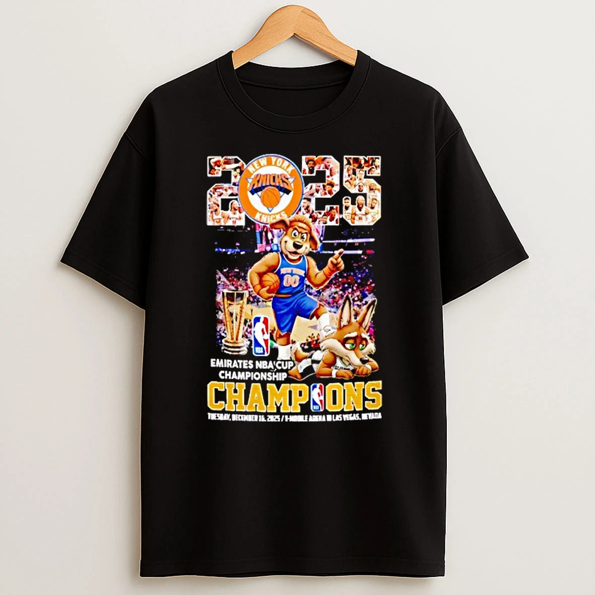 New York Knicks Emirates Nba Cup Championship T Mobile Arena Las Vegas Nevada T Shirt