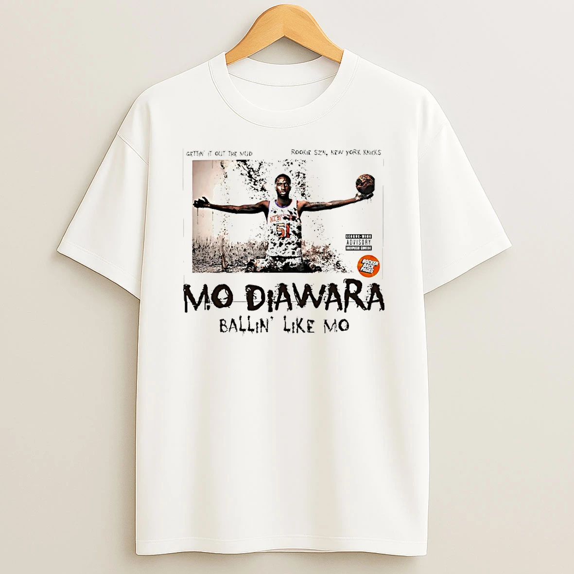 New York Knicks Mo Diawara Ballin Like Mo Circle T Shirt
