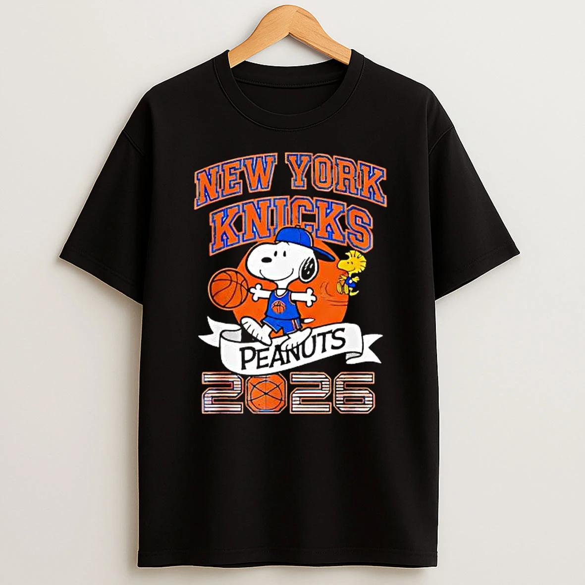 New York Knicks Snoopy Peanuts 2026 T Shirt