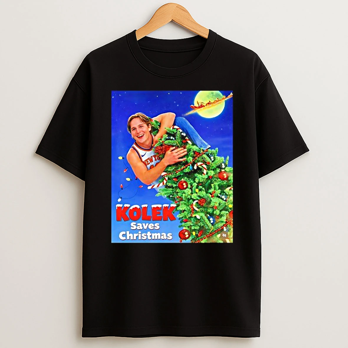 New York Knicks Tyler Kolek Saves Christmas T Shirt