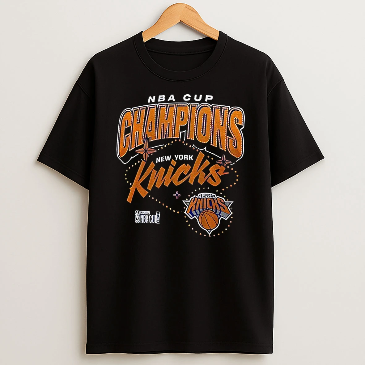 New York Knicks Winner Basketball Nba Cup 2025 Champions Logo T Shirt