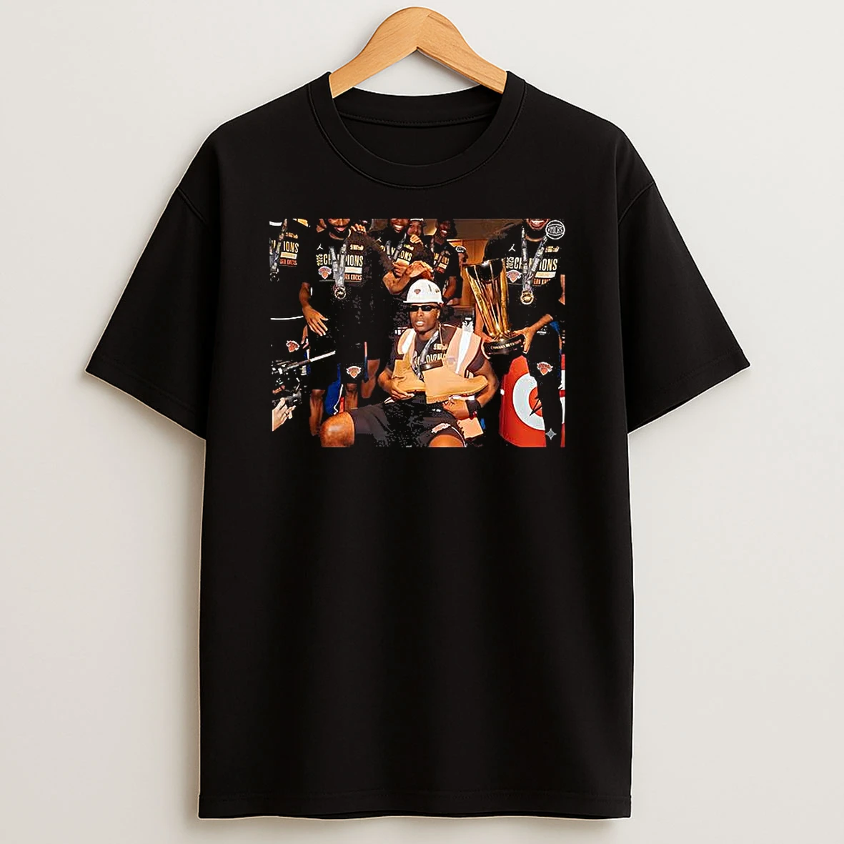 New York Knicks Locker Room Celebrating T Shirt