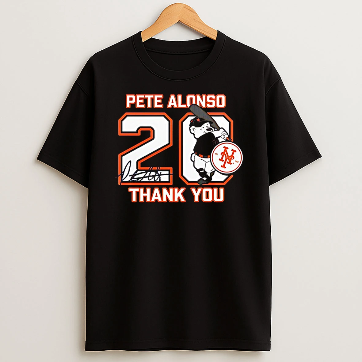 New York Mets Thank You Pete Alonso Signature T Shirt