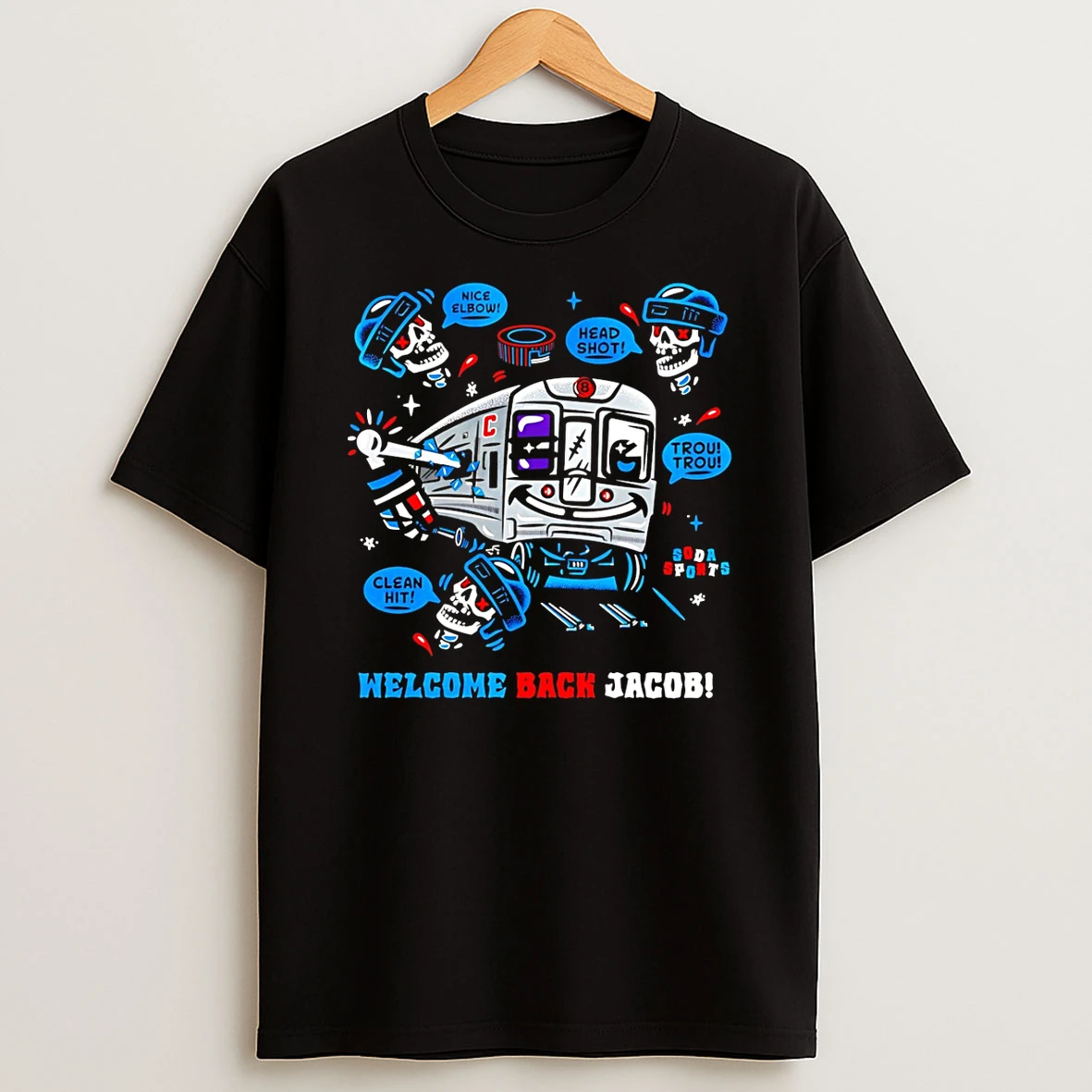 New York Rangers Welcome Back Jacob Nice Elbow Head Shot Trou Trou Clean Hit T Shirt