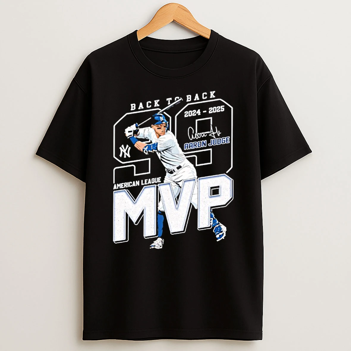 New York Yankees Aaron Judge American League Mvp Signature T Shirt