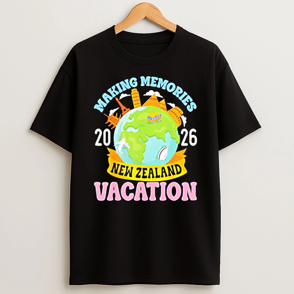 New Zealand Vacation 2026 Travel Making Memories Family Trip T Shirt