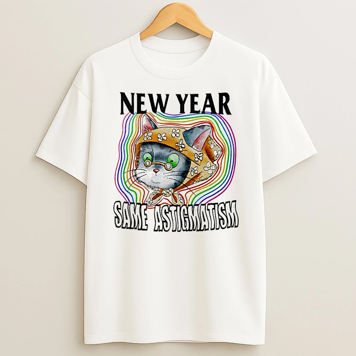 New Year Same Astigmatism Circle T Shirt