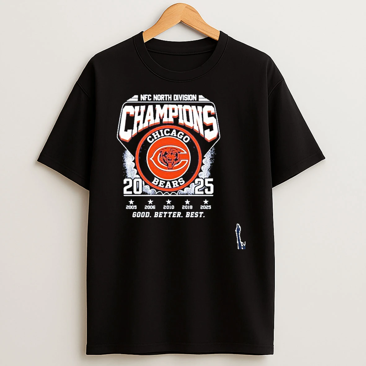 Nfc North Division Champions Chicago Bears 2025 Good Better Best T Shirt