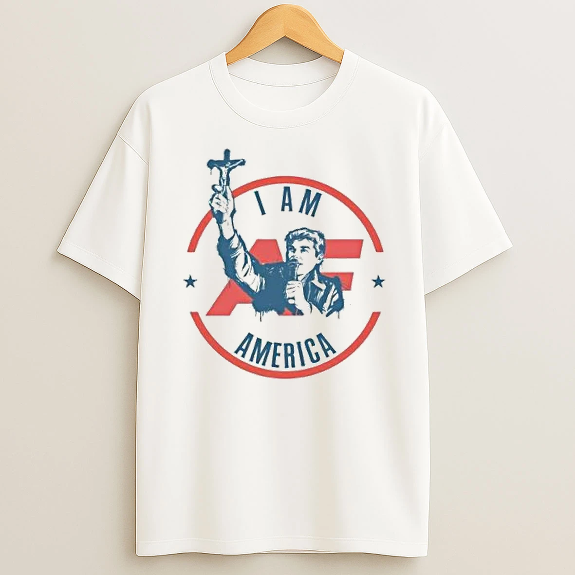 Nick Fuentes America First Crucifix T Shirt