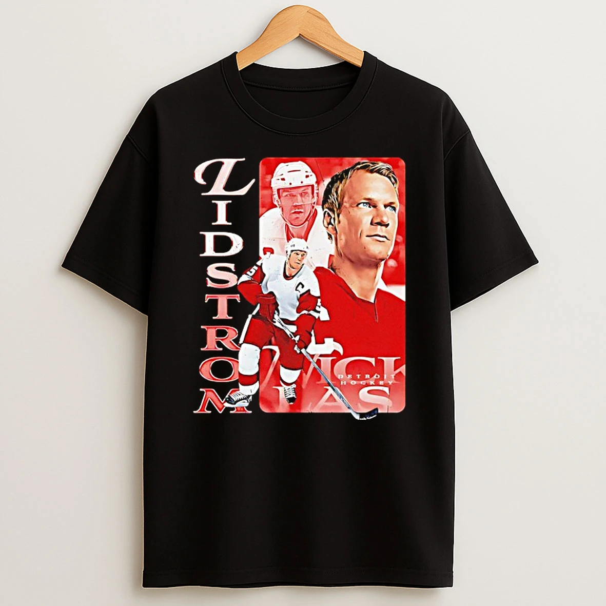 Nicklas Lidstrom Detroit Red Wings Nhl Player Vintage T Shirt