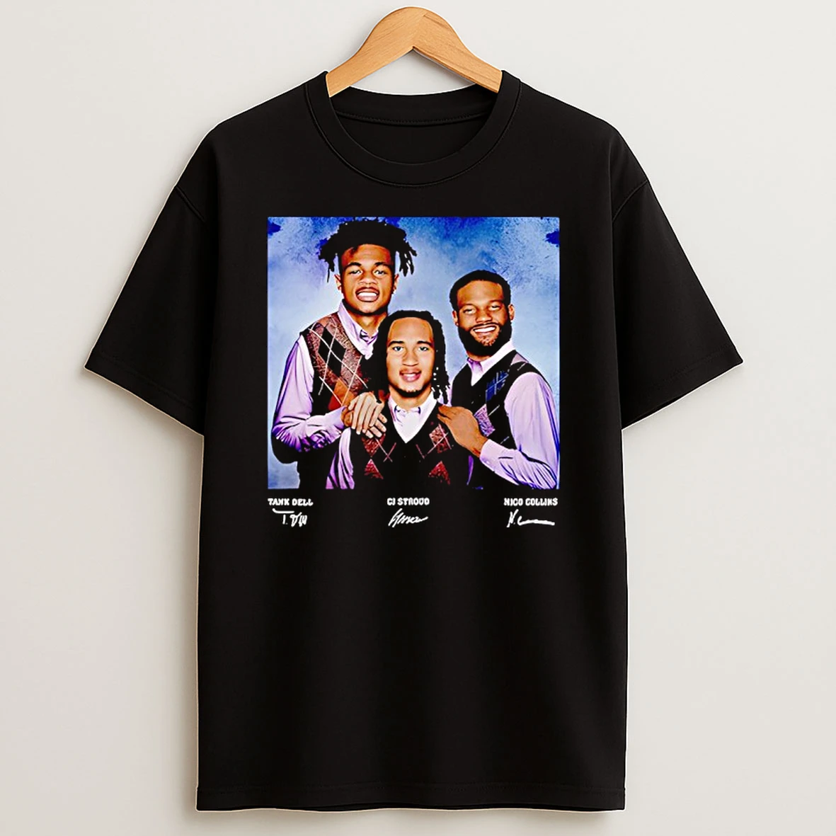 Nico Collins Cj Stroud Tank Dell Step Brothers Houston Texans T Shirt