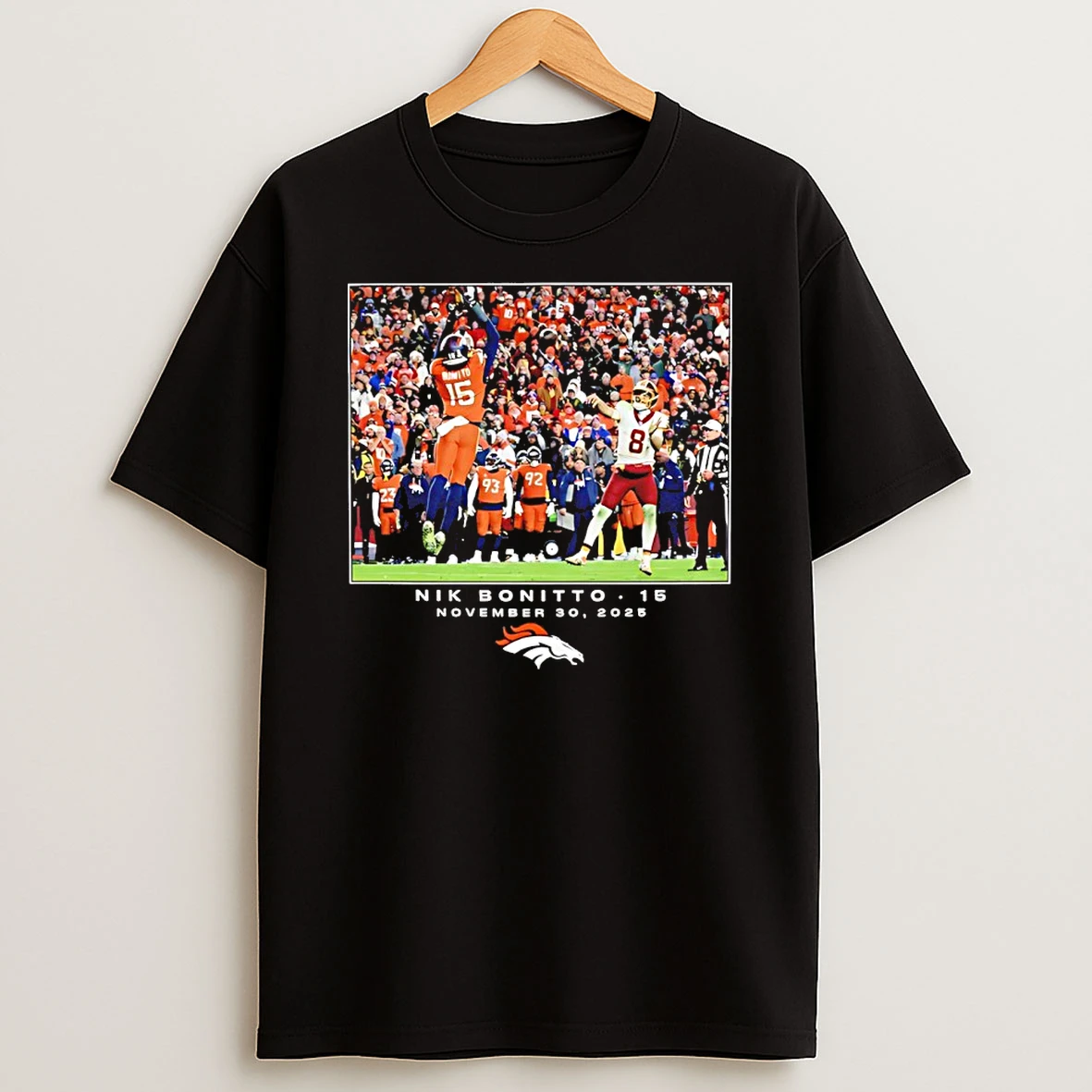 Nik Bonitto Denver Broncos 2025 Nfl Flash Features Week 13 T Shirt