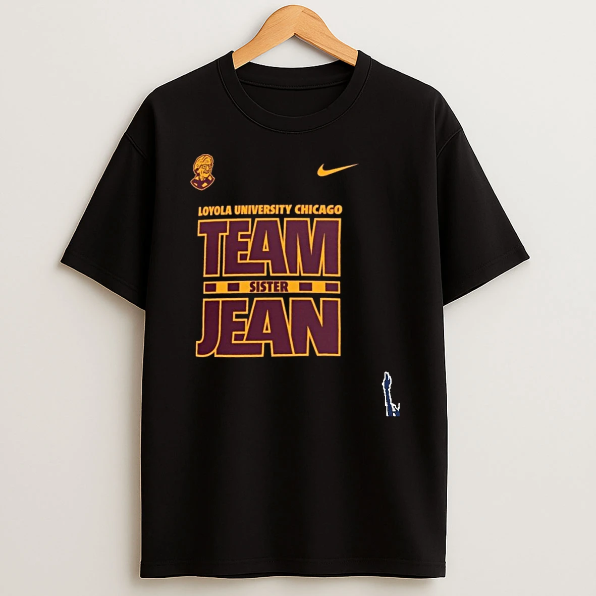 Nike Loyola University Chicago Team Sister Jean Legacy T Shirt