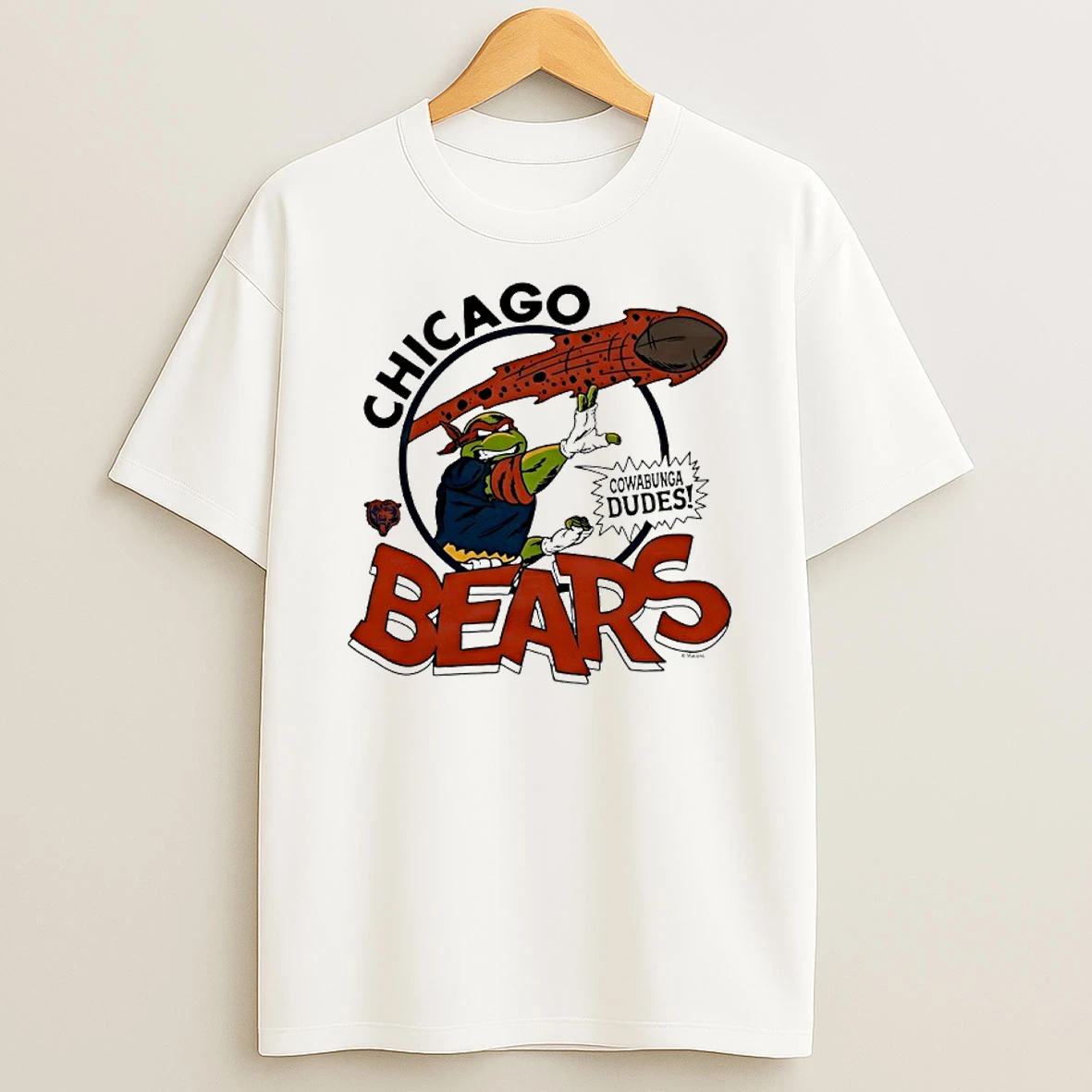 Ninja Turtles Chicago Bears Cowabunga Dudes Beats T Shirt
