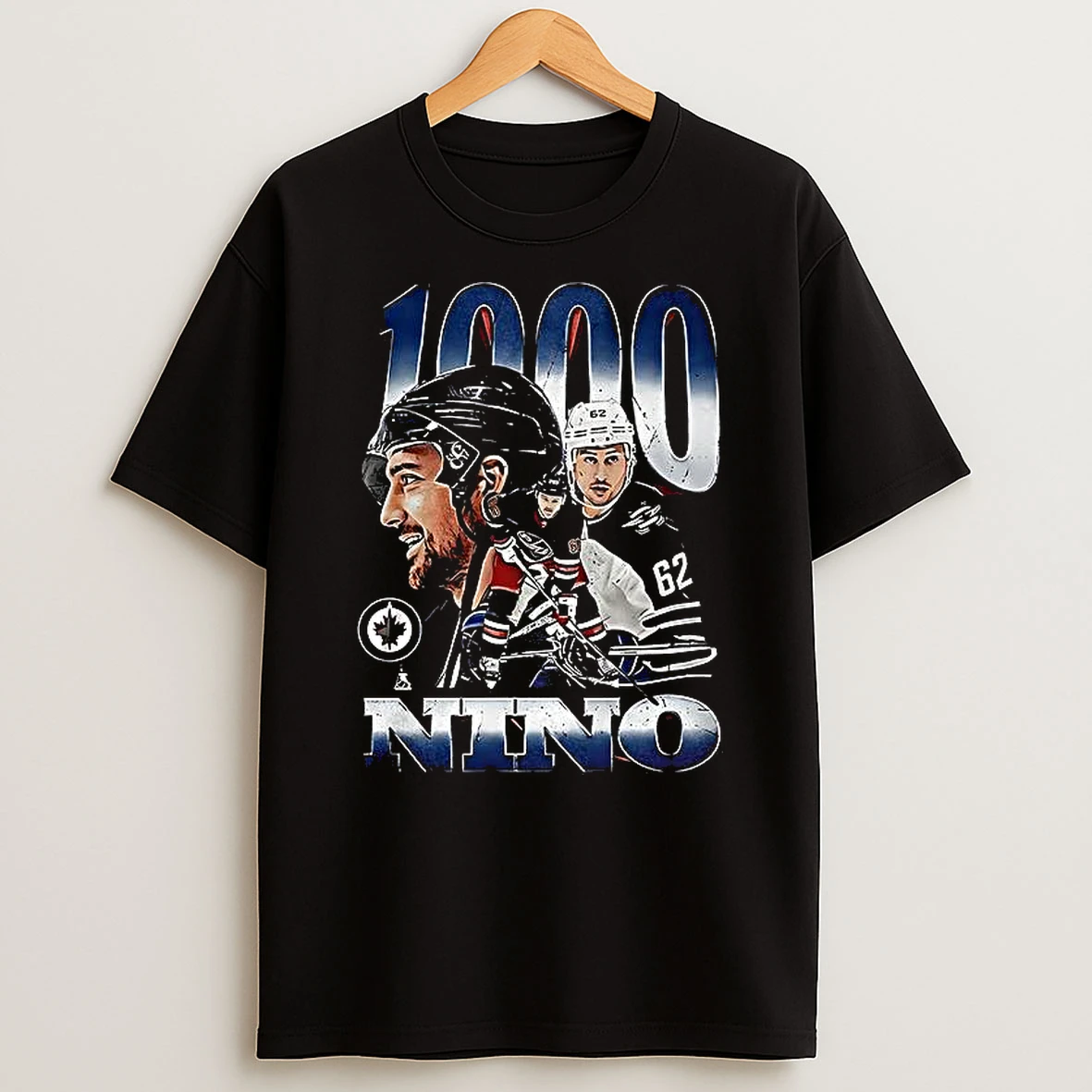 Nino Niederreiter 1000 Games Graphic T Shirt