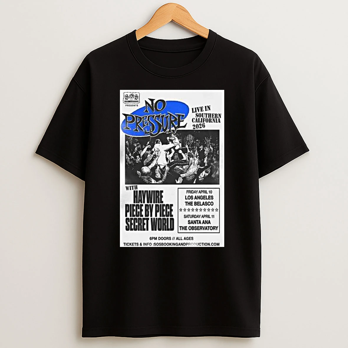 No Pressure La The Belasco Apr 10 2026 T Shirt