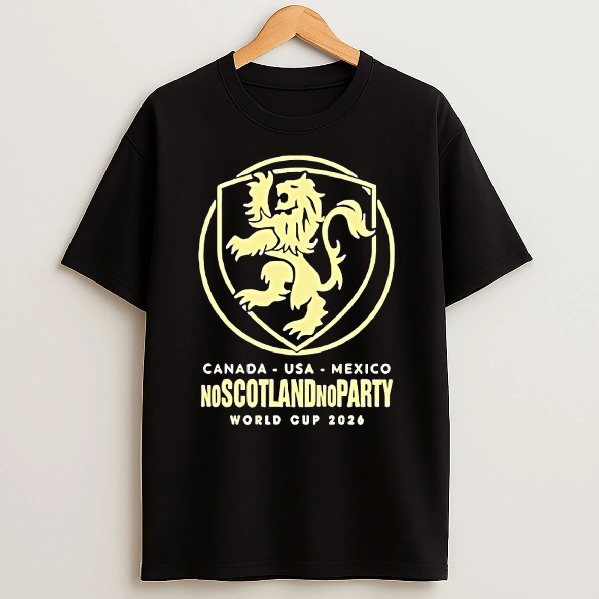 No Scotland No Party Canada Usa Mexico World Cup 2026 T Shirt