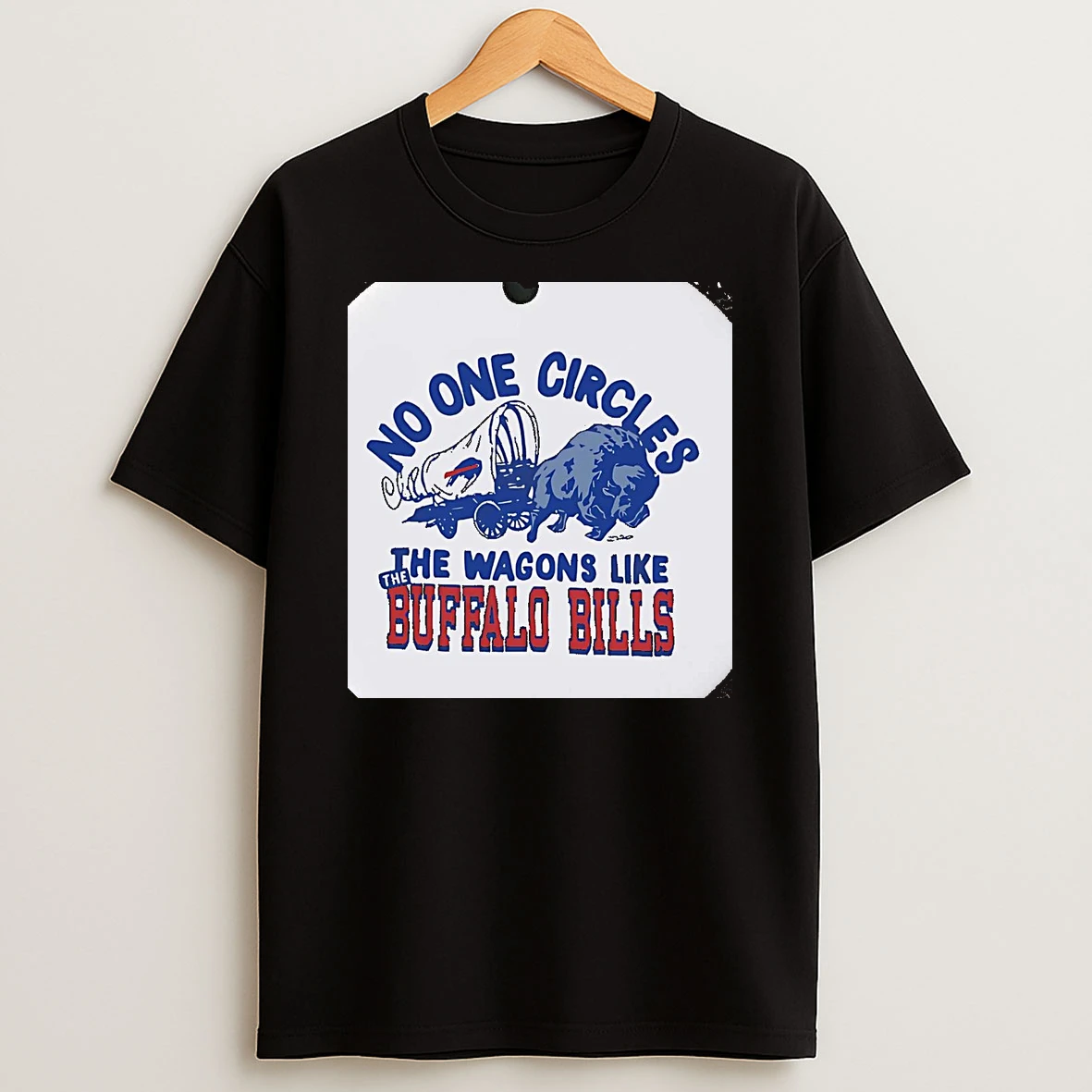 No One Circles The Wagons Like Buffalo Bills Christmas T Shirt