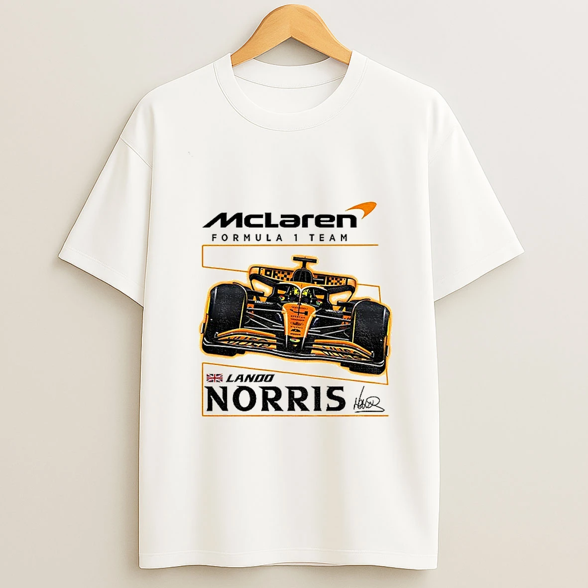 Norris Formula One Mclaren Mcl39 2025 Signature T Shirt
