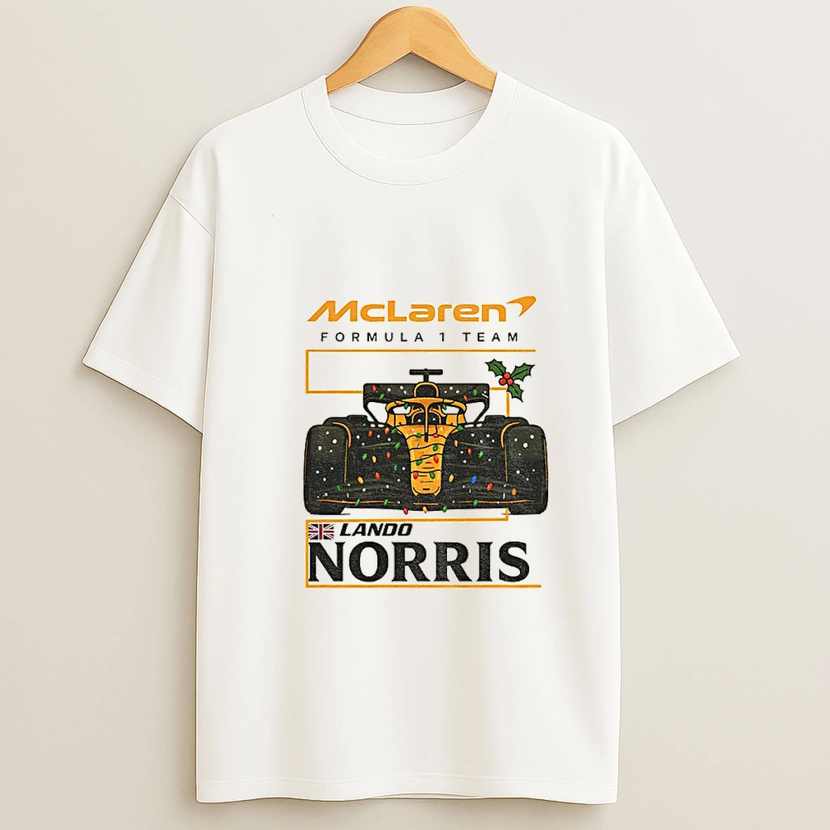 Norris Formula One Mclaren Merry Christmas T Shirt
