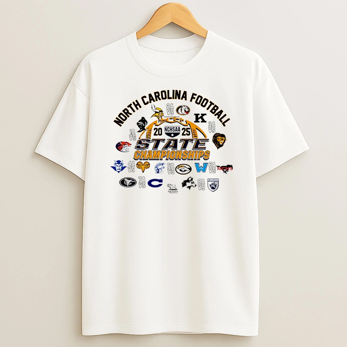 North Carolina 2025 Nchsaa State Football Championships T Shirt