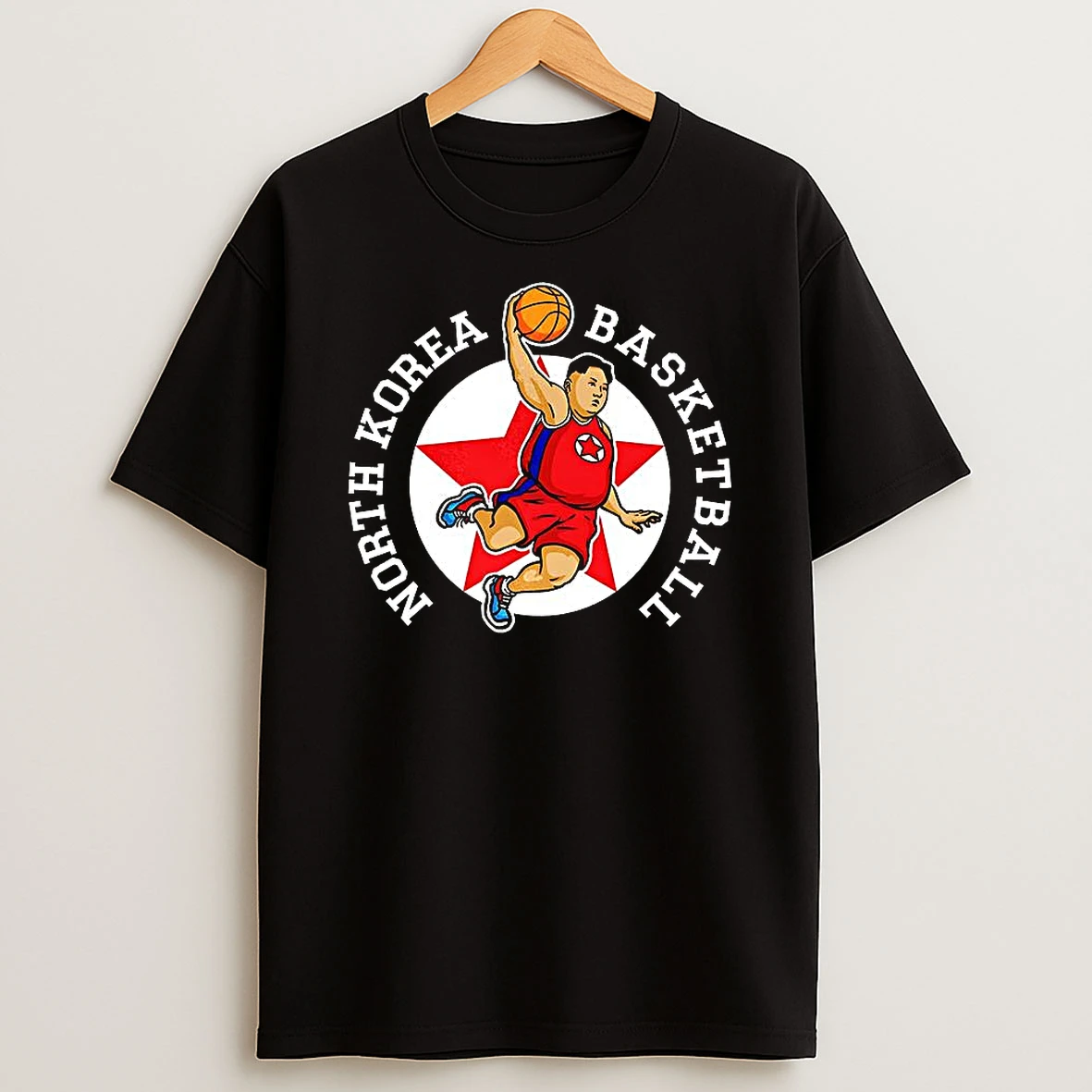 North Korean Basketball Rocketman Kim Dunk T Shirt