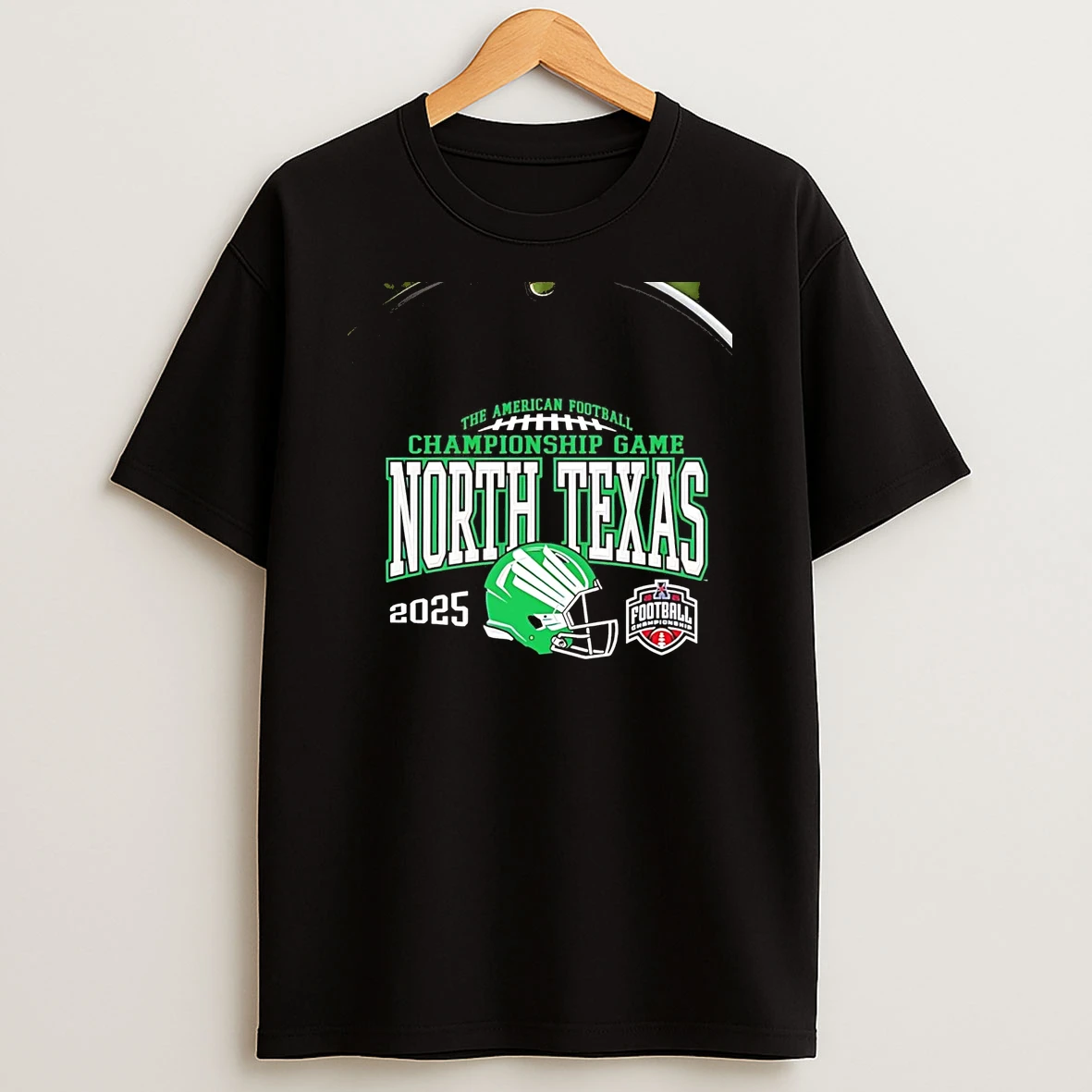 North Texas Mean Green 2025 Aac Football Championship Chriast T Shirt