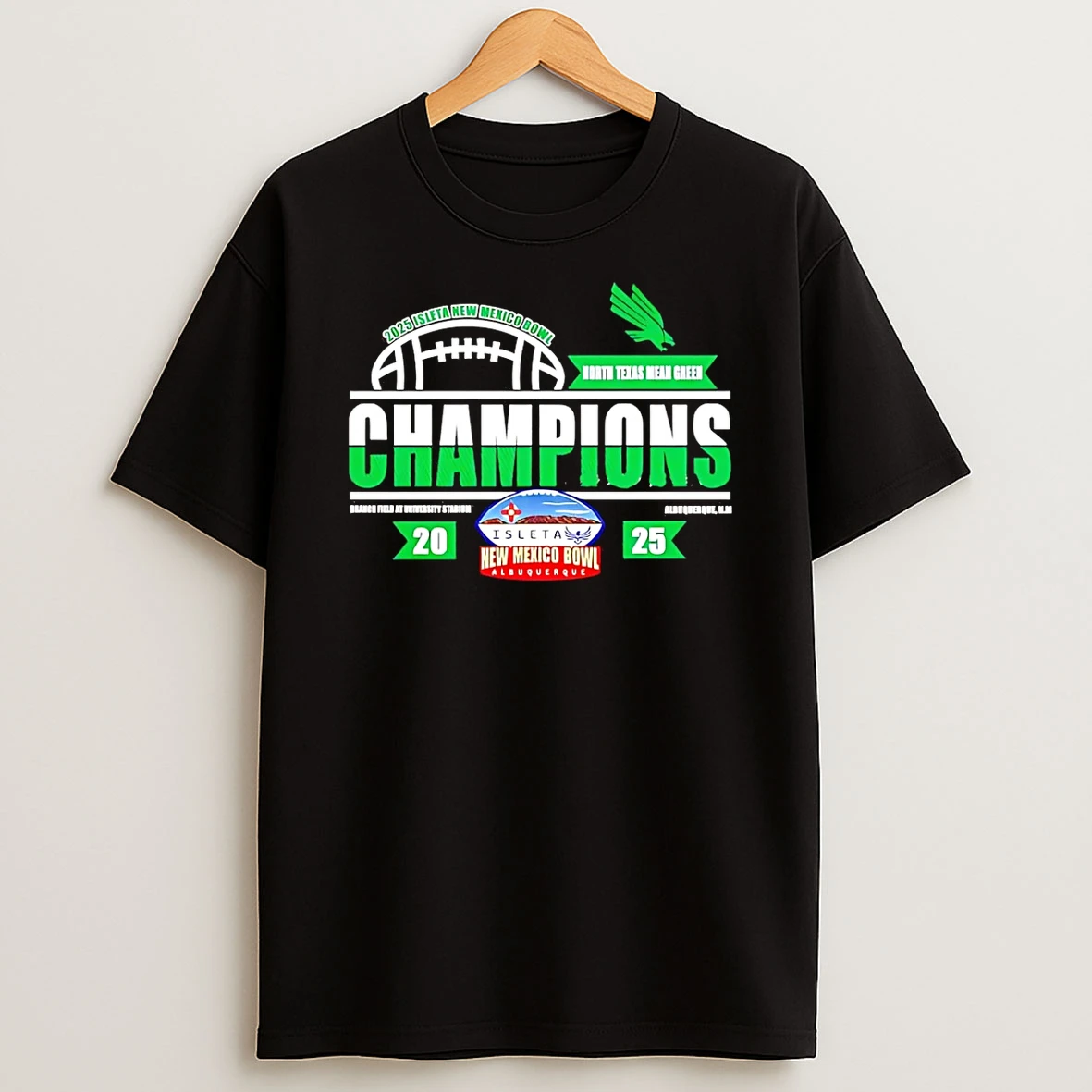 North Texas Mean Green 2025 Isleta New Mexico Bowl Champions 2025 Classic T Shirt