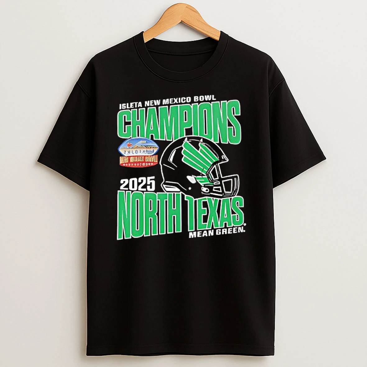 North Texas Mean Green 2025 Isleta New Mexico Bowl Champions T Shirt