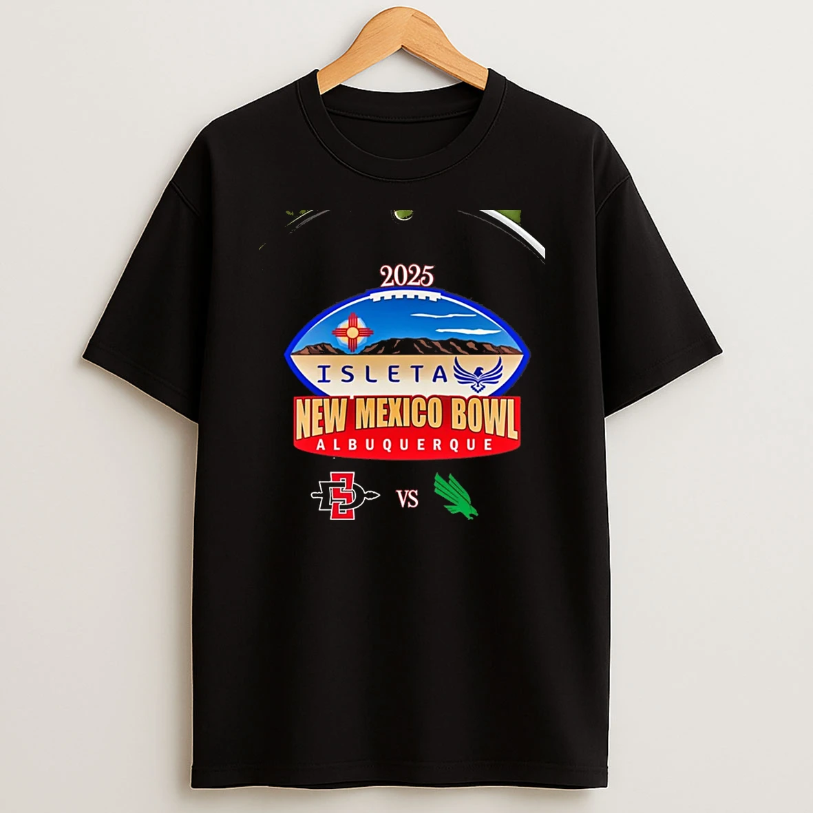 North Texas Mean Green Vs San Diego State Aztecs 2025 New Mexico Bowl Chriast T Shirt