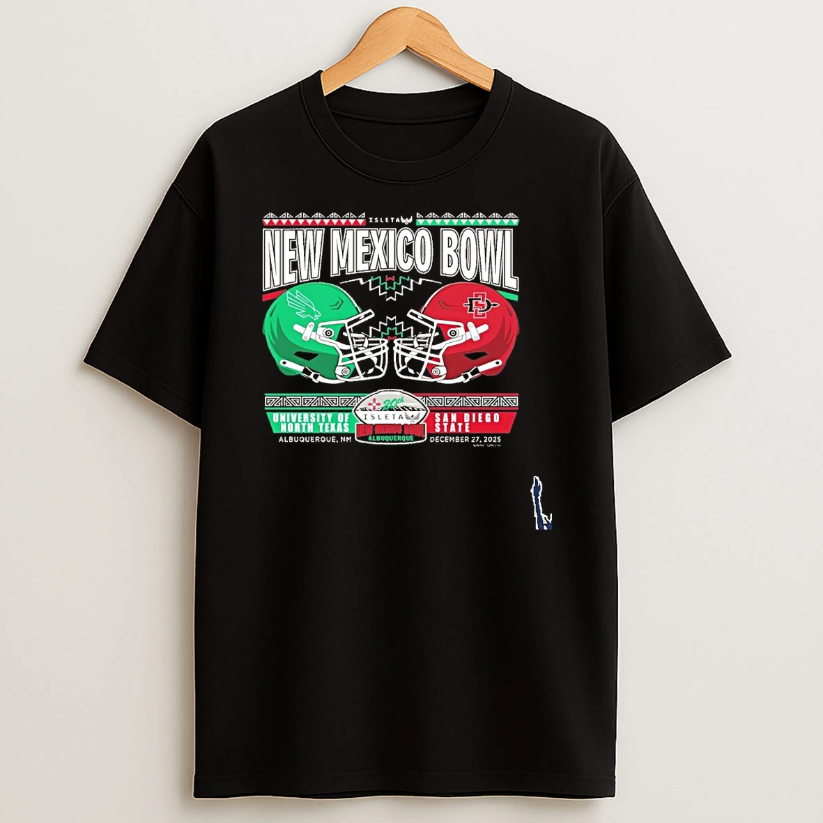 North Texas Vs Sdsu Aztecs 2025 New Mexico Bowl Matchup T Shirt