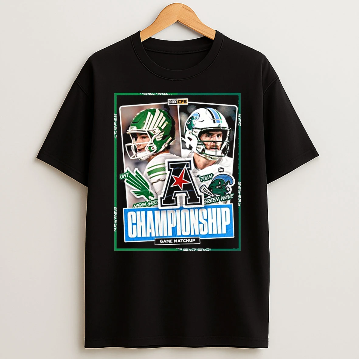 North Texas Vs Tulane 2025 Aac Football Championship Game T Shirt