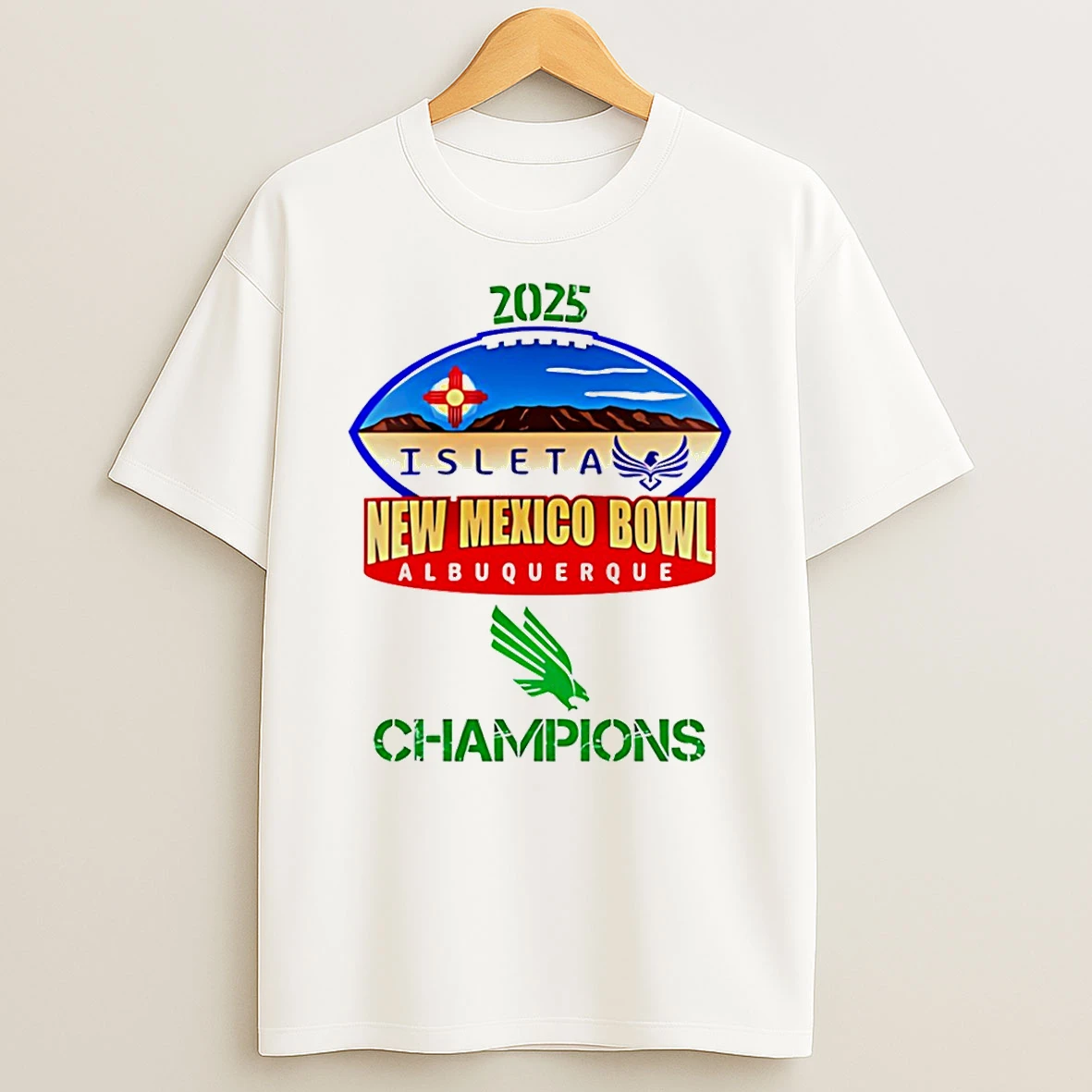 North Texas Football 2025 New Mexico Bowl Champions Classic T Shirt