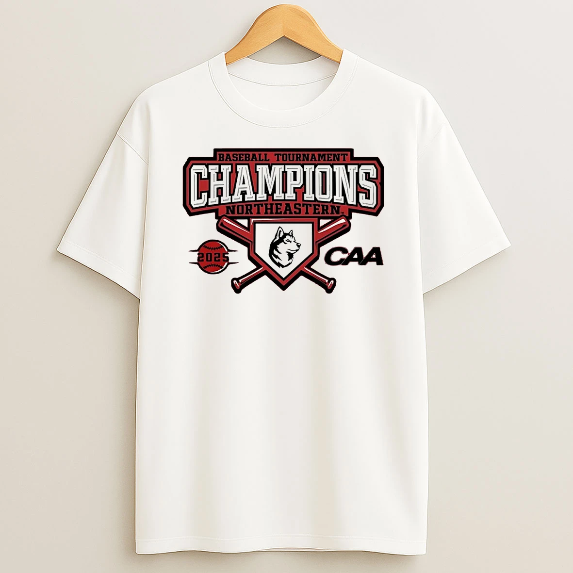 Northeastern Huskies Baseball Tournament Champions 2025 T Shirt