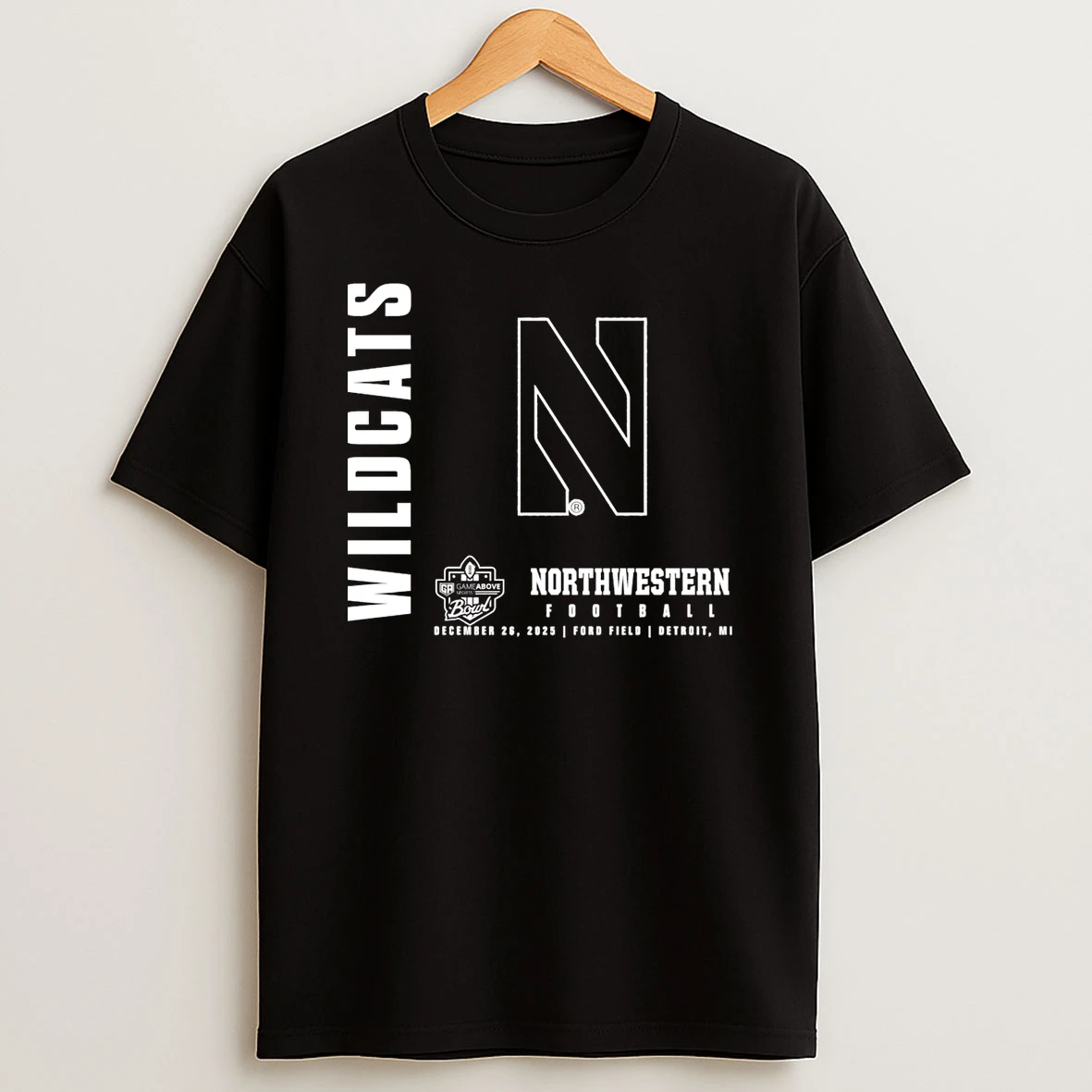 Northwestern Wildcats 2025 Gameabove Sports Bowl T Shirt