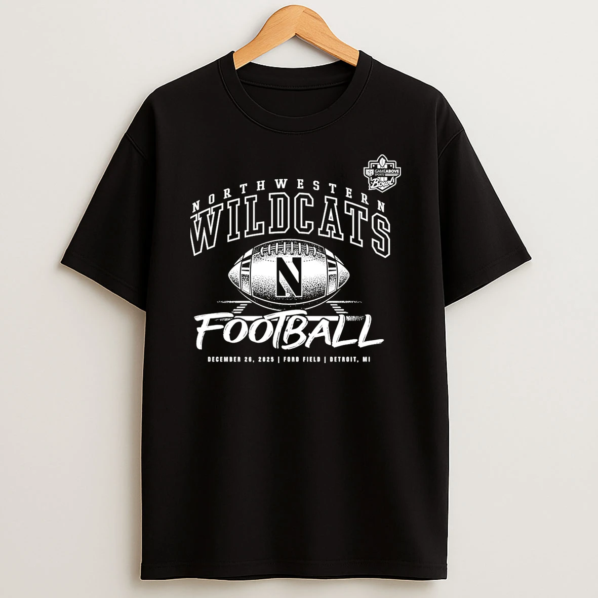Northwestern Wildcats 2025 Gameabove Sports Bowl Football T Shirt
