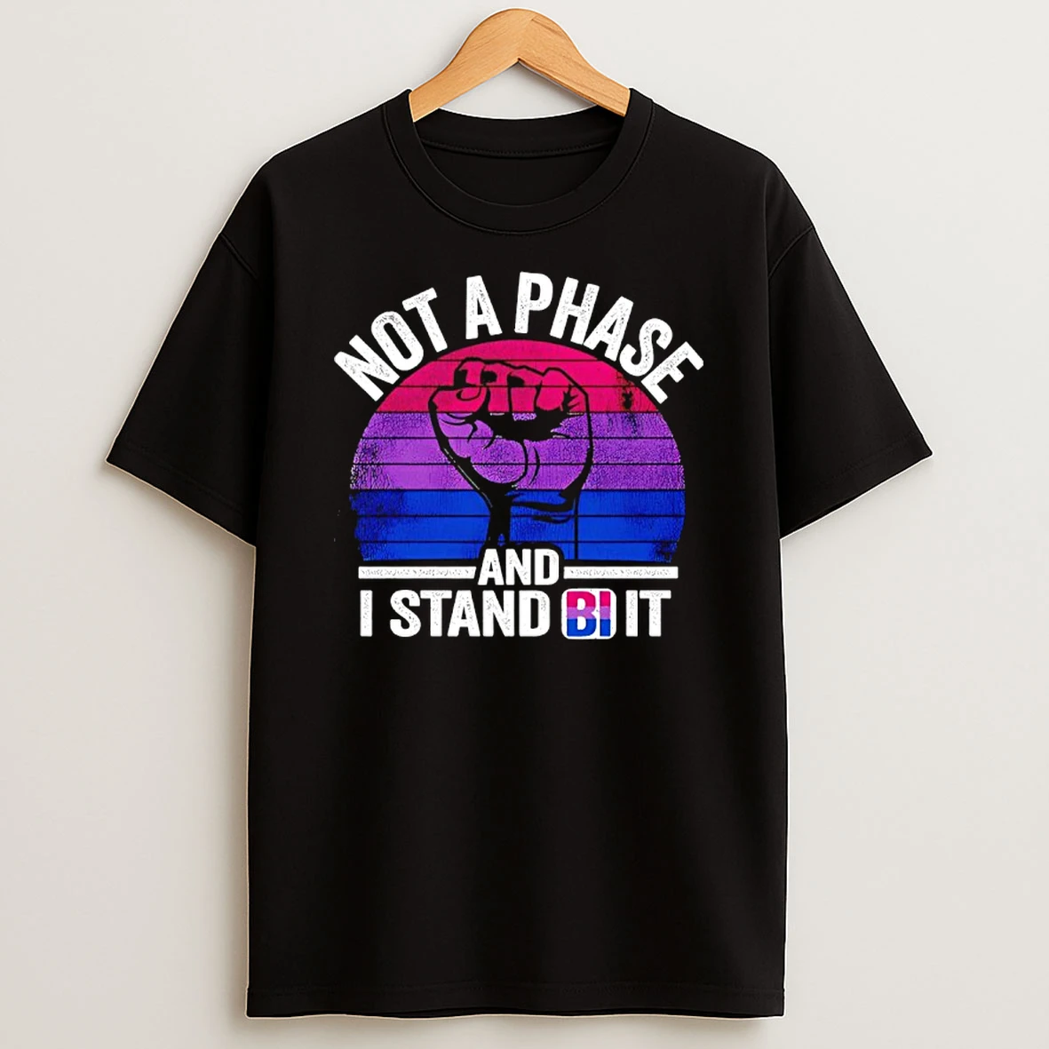 Not A Phase And I Stand Bi It Vintage T Shirt