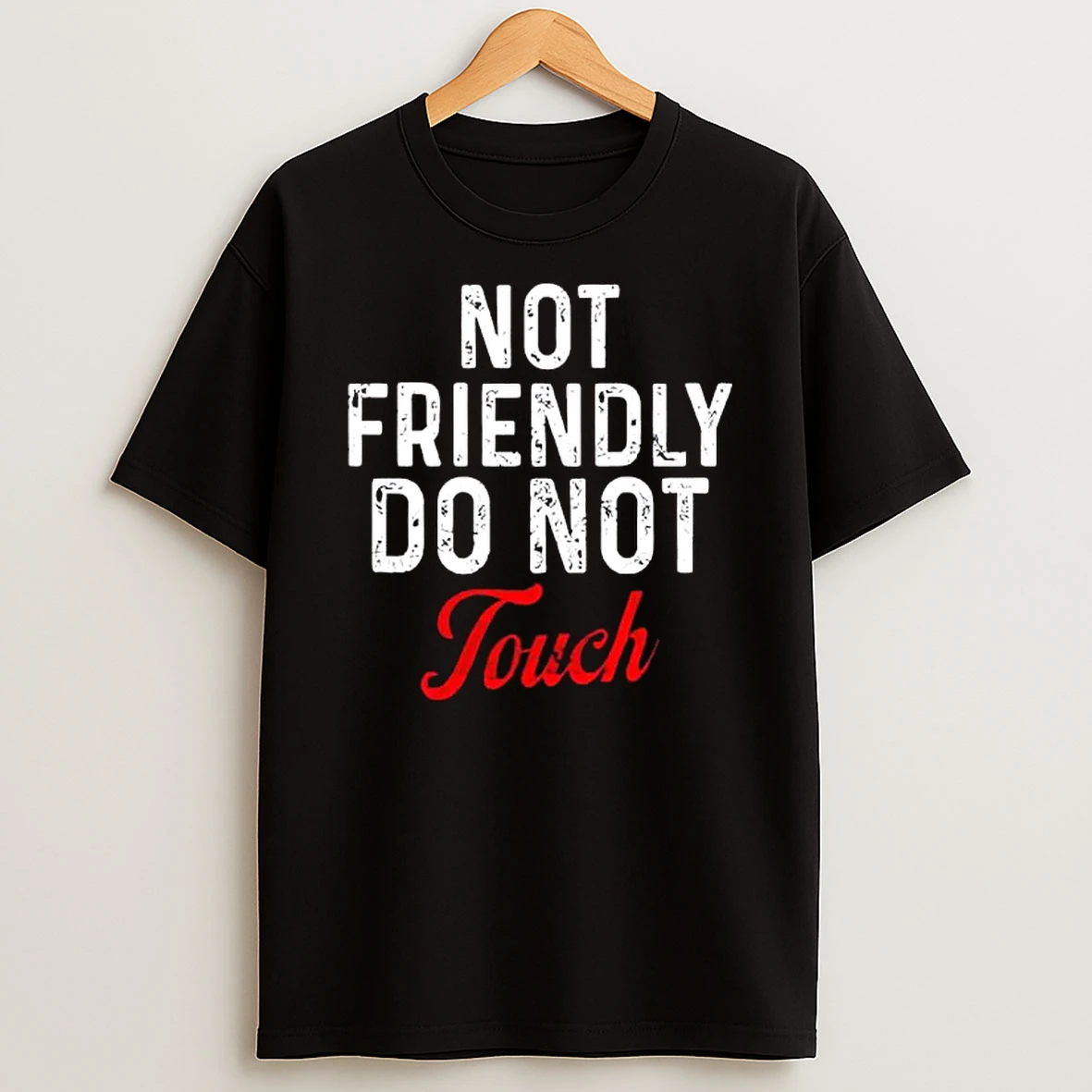 Not Friendly Do Not Touch T Shirt