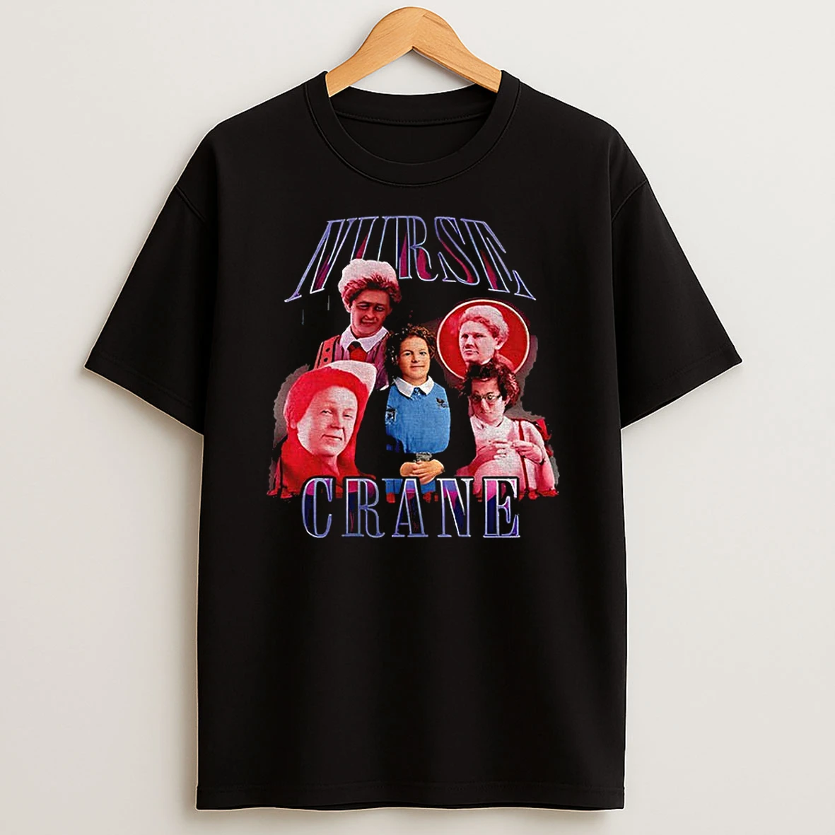 Nurse Crane Graphic Vintage T Shirt