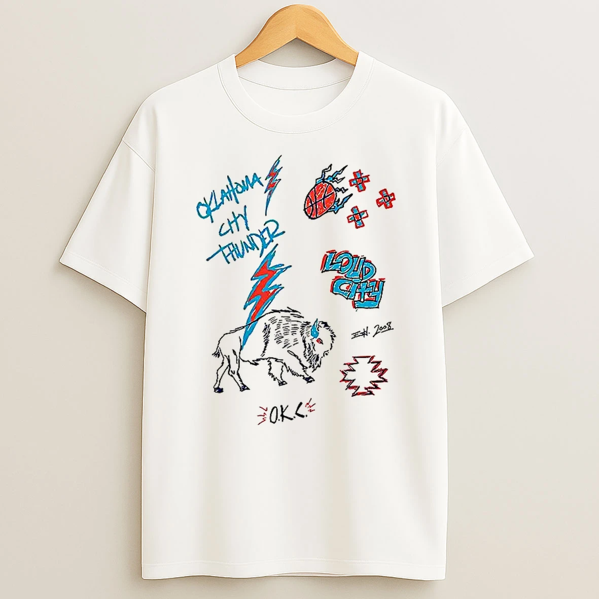Okc Thunder Loudchy Native Heritage T Shirt