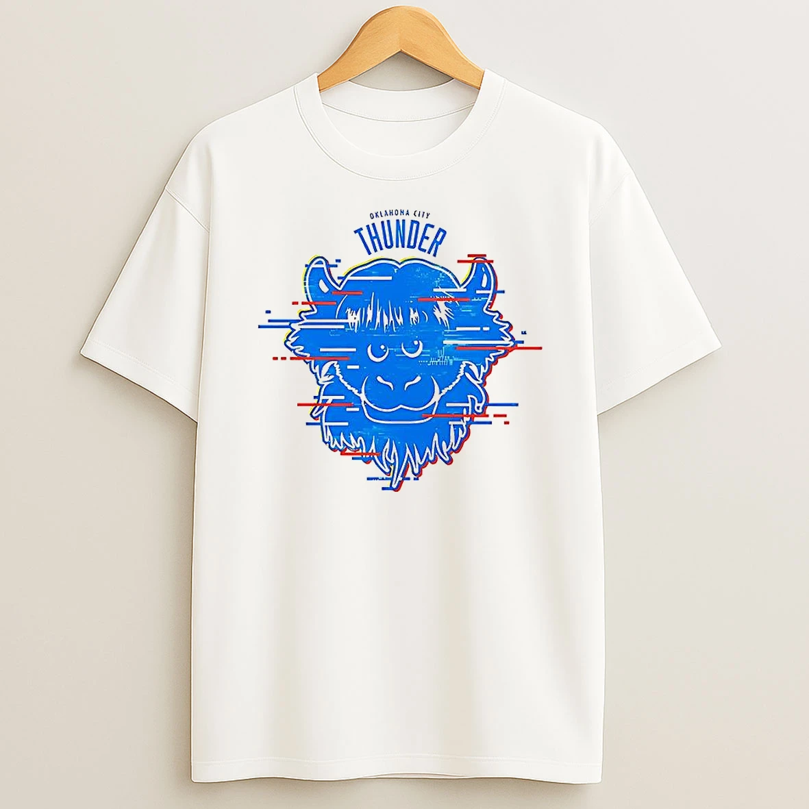 Okc Thunder Rumble Glitch T Shirt
