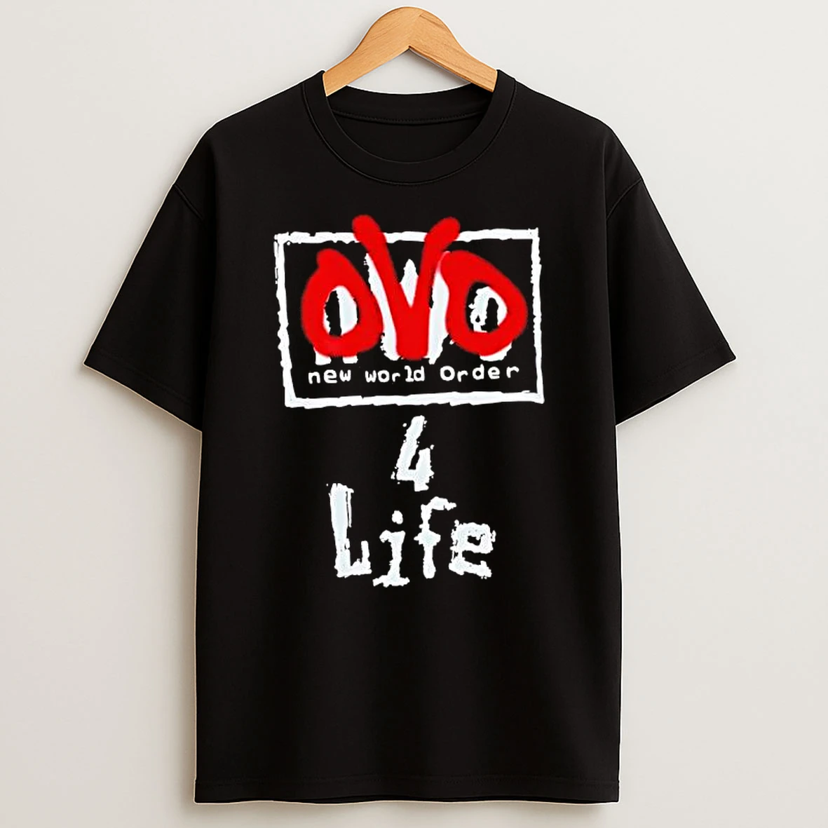 Ovo X Wwe Black Nwo 4 Life New World Order T Shirt