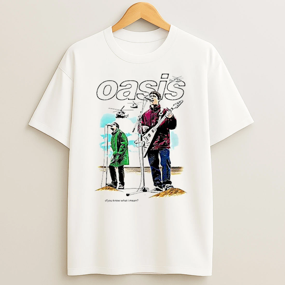 Oasis Dyou Know What I Mean Graphic T Shirt